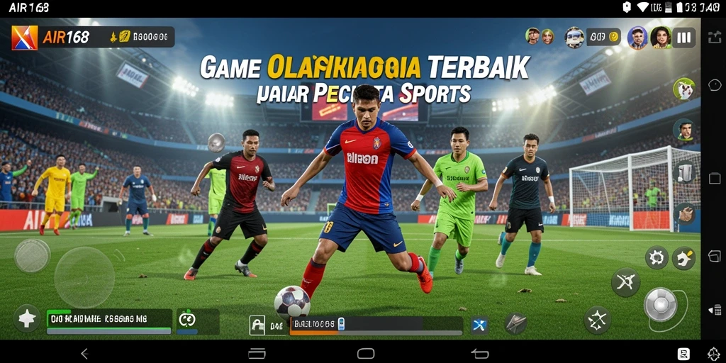 Tampilan gameplay seru dari aplikasi AIR168 dengan aksi olahraga yang mendebarkan.