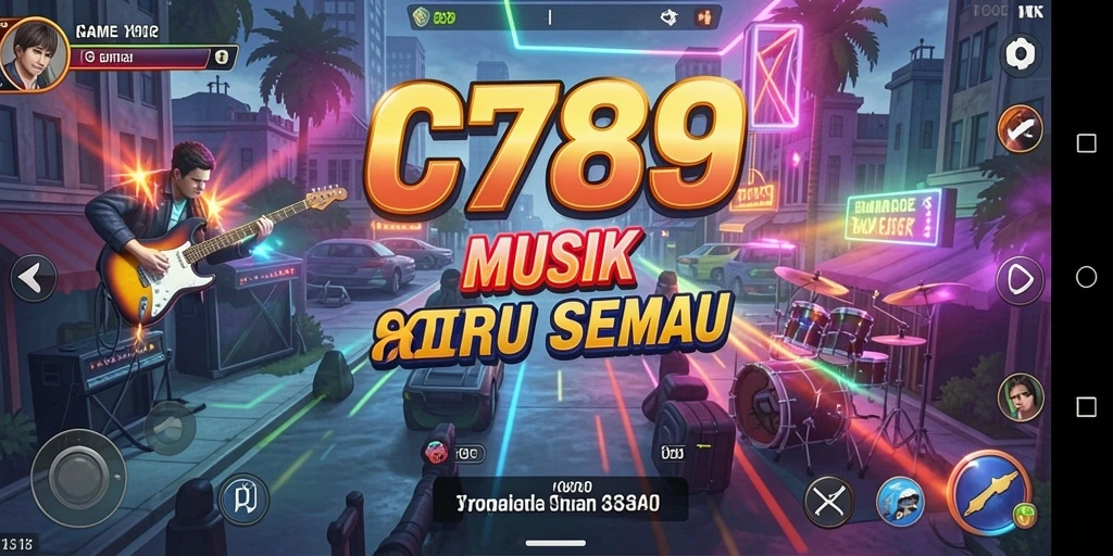 Gameplay C789 yang menarik dengan tantangan musik yang seru.