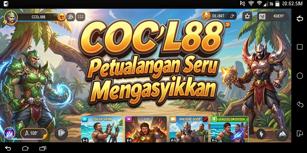 Tampilan gameplay mengasyikkan dan penuh warna di COCOL88.