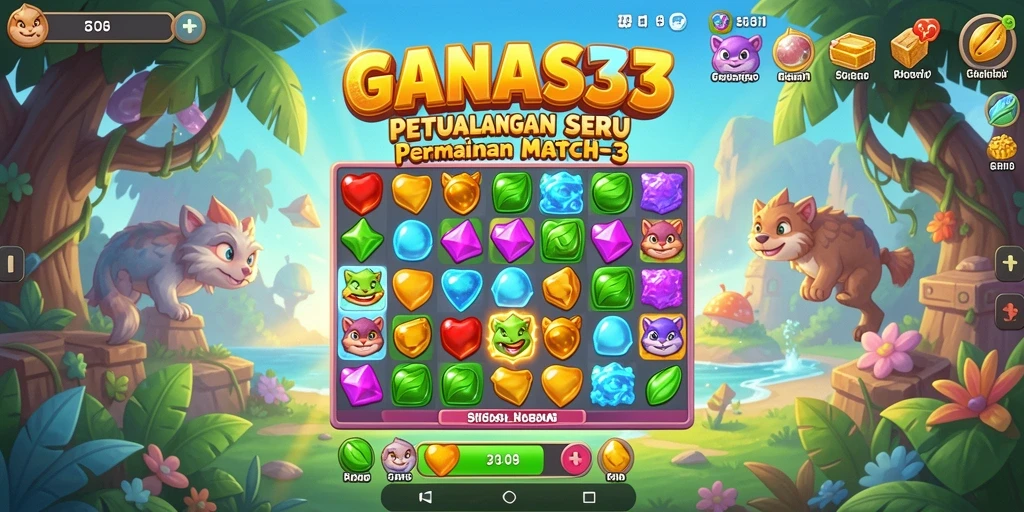 Gameplay menarik dengan grafis cerah di GANAS33.