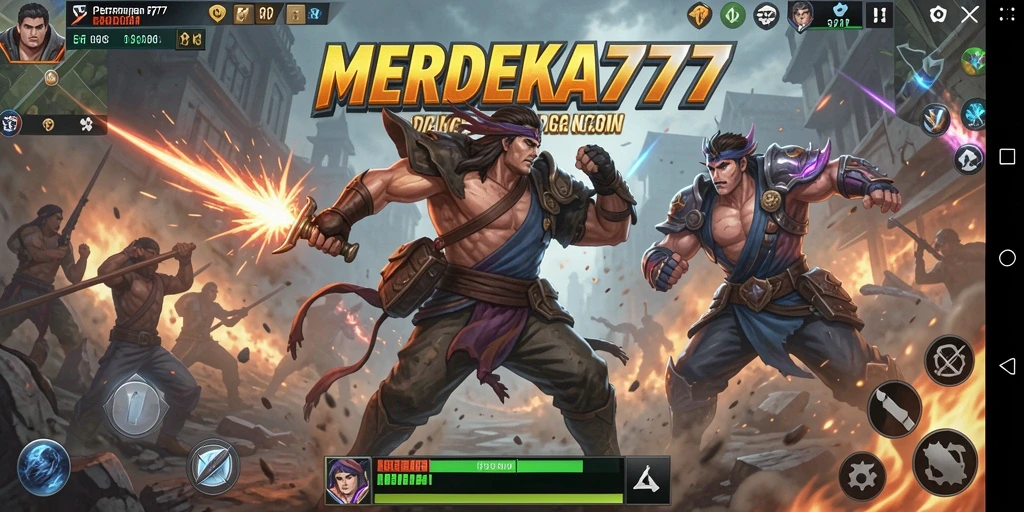 Tampilan seru gameplay MERDEKA777 dengan aksi menegangkan.