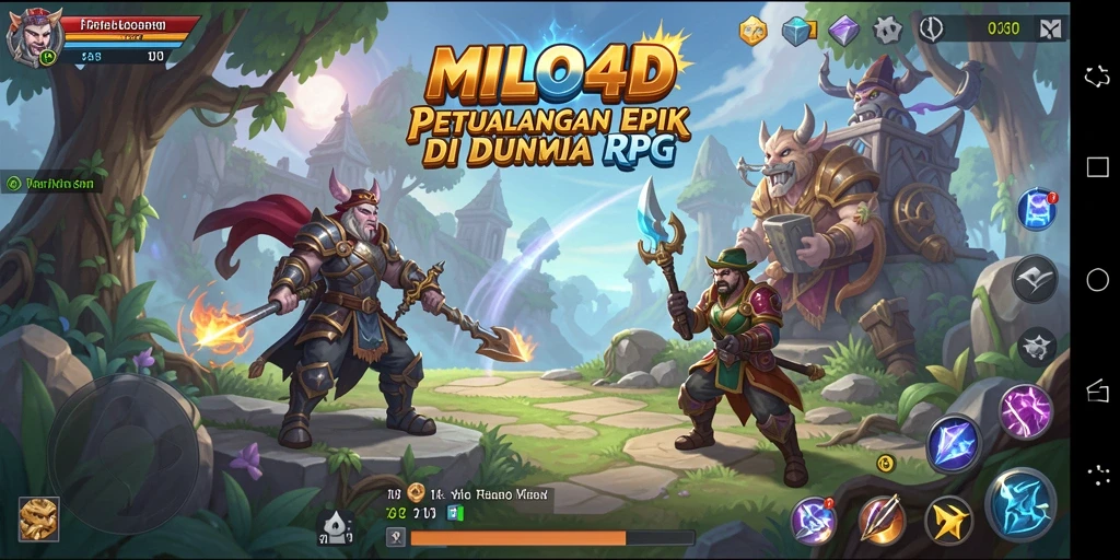 Screenshot gameplay yang menampilkan aksi epik dalam <strong>MILO4D</strong>.