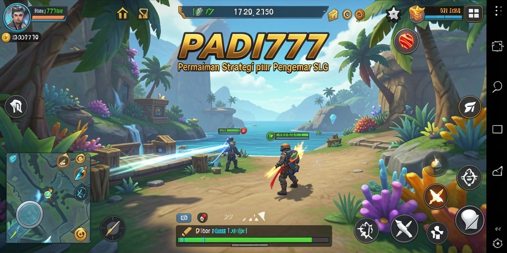Screenshot gameplay menunjukkan strategi dan grafis menawan PADI777.