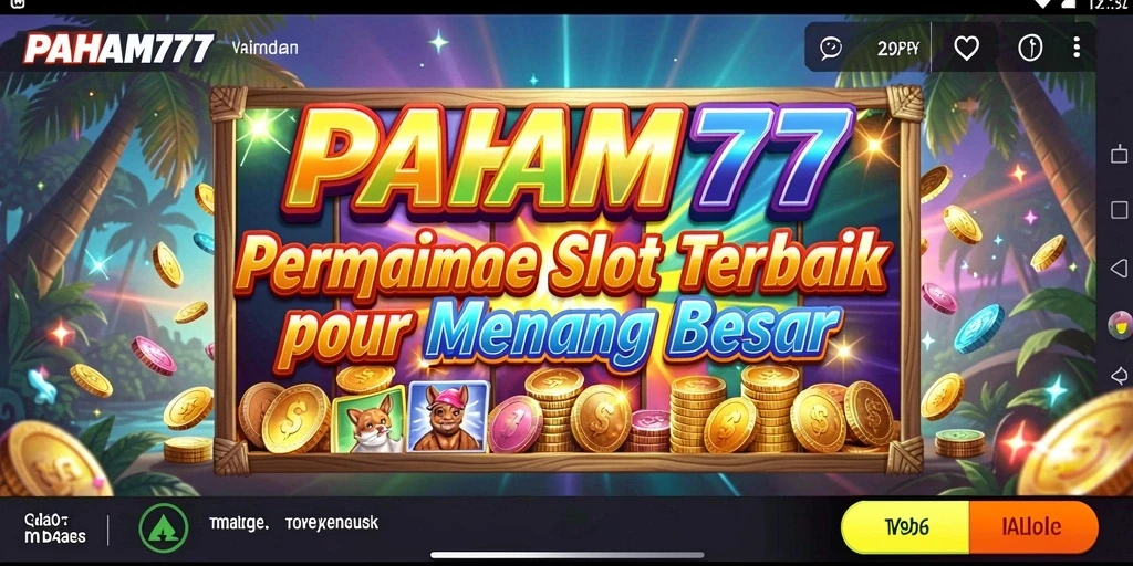 Tampilan memukau dari gameplay slot PAHAM777.