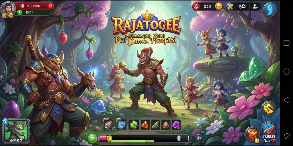 Tampilan gameplay seru RAJATOGEL dengan petualangan menarik.