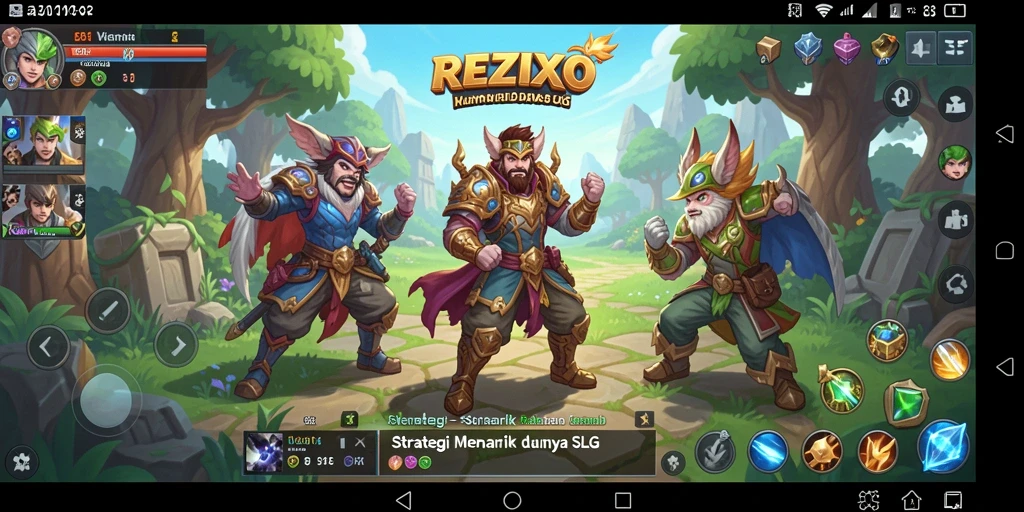Tampilan gameplay menarik di dunia strategis REZIXO.