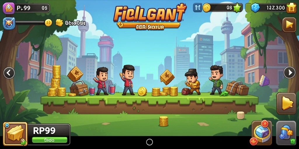 Tampilan gameplay RP99 yang menarik dan mudah dipahami.