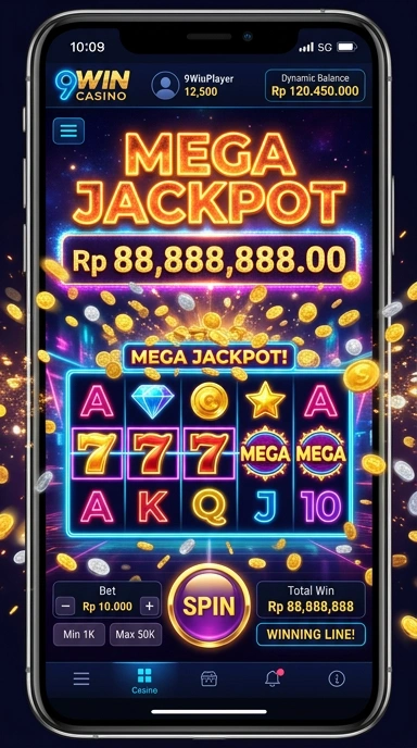Tampilan utama aplikasi 9win yang mudah digunakan.